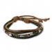 Silberdream SilberDream Lederarmband schwarz Surfarmband Leder Armband LA1237S