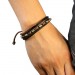 Silberdream SilberDream Lederarmband schwarz Surfarmband Leder Armband LA1237S Im Verkauf