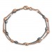 Silberdream SilberDream Bicolor Armband Rose und Schwarz 19-21cm 925 Silber Damen SDA2459F