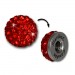 Silberdream Glitzerkugel rot für Sterlinx London Shamballa Armband SHB00R