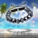 Silberdream SilberDream Shamballa Armband Glas schwarz 18 geschliffene Kugeln SDA912 Outlet