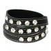 Silberdream SilberDream Lederarmband schwarz Zirkonia Damen Leder Armband LAP228S