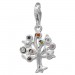 Silberdream SilberDream Charm Lebensbaum bunt 925er Silber Armband Anhänger FC722F
