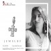 Silberdream SilberDream 925 Charm Kreuz weiß Armband Anhänger FC205W Schlussverkauf