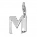 Silberdream SilberDream 925 Charm Buchstabe M Silber Armband Anhänger FC70M