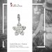 Silberdream SilberDream 925 Charm Blume weiß Armband Ketten Anhänger FC4117 Online