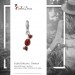 Silberdream SilberDream Glitzer Charm Bonbon rot Zirkonia Kristalle Anhänger GSC576R Schlussverkauf