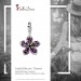 Silberdream SilberDream 925 Charm Blume lila Armband Ketten Anhänger FC4116 Günstiger Verkauf
