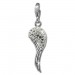 Silberdream SilberDream Glitzer Charm Flügel weiß Zirkonia Kristalle GSC574W