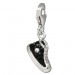 Silberdream SilberDream Glitzer Charm Sneaker schwarz Zirkonia Kristalle GSC515S