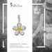 Silberdream SilberDream 925 Charm Blume weiß Armband Ketten Anhänger FC4119 Riesige Rabatte