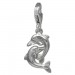 Silberdream SilberDream Charm 2 Delfine 925er Silber Armband Anhänger FC729I