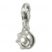 Silberdream SilberDream 925 Charm weiße Perle Kugel Armband Anhänger FC251W