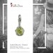 Silberdream SilberDream Charm Zirkonia Kugel grün Armband Anhänger FC200G Auslauf