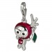 Silberdream SilberDream Glitzer Charm SpaceBodo lila Zirkonia Kristall 925 GSC527V