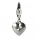 Silberdream SilberDream Silber Charm 925 Herz matt Armband Anhänger FC504