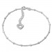 Silberdream SilberDream Fußkette Herz offen 26cm 925 Sterling Silber SDF2096 Letzter Tag