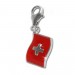 Silberdream SilberDream 925 Charm Flagge Schweiz Armband Anhänger FC703 Rabatte dieses Monats