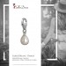 Silberdream SilberDream 925 Charm Perle Tropfen weiß Armband Anhänger FC237W Versandkostenfrei