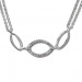 Silberdream SilberDream Kette Oval Zirkonia weiß 925er Silber 45cm Halskette SDK425W Blitzverkäufe