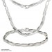 Silberdream SilberDream Collier oval matt Kette 925 Silber 45cm Halskette SDK403 Kostenloser Versand