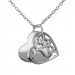 Silberdream SilberDream Kette Doppel Herz 925 Sterling Silber 45cm SDK8007J Günstig kaufen