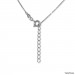 Silberdream SilberDream Halskette mit Anhänger Herzen 44cm - 47cm 925er Silber SDK50644J Exklusivangebot