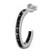 Silberdream SilberDream Ohrringe Glitzer Creole schwarz Zirkonia 925 Silber SDO8701S VIP-Rabatte