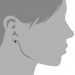 Silberdream SilberDream Ohrstecker Blatt orange 925er Glitzer Kristalle GSO602O Super Sparpreis