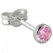 Silberdream SilberDream Ohrringe Zirkonia rosa 3mm 925 Silber Ohrstecker SDO5533A Kostenlose Rückgabe