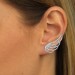 Silberdream SilberDream Ear Cuff Flügel Zirkonia Ohrringe Ohrklemme 925 Silber GSO410W Sonderangebot