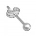 Silberdream SilberDream Ohrringe Kugel 3mm matt 925er Silber Ohrstecker SDO5543 Begrenztes Angebot
