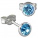 Silberdream SilberDream Ohrring Zirkonia hellblau 4mm 925 Silber Ohrstecker SDO5534H Valentinstagsangebot