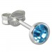 Silberdream SilberDream Ohrring Zirkonia hellblau 4mm 925 Silber Ohrstecker SDO5534H Valentinstagsangebot