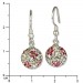 Silberdream SilberDream Glitzer Ohrringe 925 Zirkonias Blume pink GSO301 Wochenangebot
