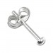 Silberdream SilberDream mini-Ohrstecker Halbkugel 2,5mm Silber 925 Ohrring SDO5552 Begrenzte Freigabe