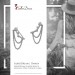 Silberdream SilberDream Ear Cuff Herz Kettchen Zirkonia Ohrring Ohrklemme 925 Silber GSO454W Auslauf