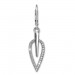 Silberdream SilberDream Ohrhänger Blatt Zirkonia weiß 925 Silber Ohrring SDO4285W Limitierter Zeitrabatt