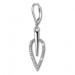 Silberdream SilberDream Ohrhänger Blatt Zirkonia weiß 925 Silber Ohrring SDO4285W Limitierter Zeitrabatt