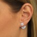 Silberdream SilberDream Doppel-Ohrringe Glitzerperlen weiß Tribal Design 925 Silber SDO8516W Fabrik Onlineshop