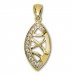 Silberdream GoldDream Kettenanhänger Blatt Zirkonia 333 Gold Anhänger Echtschmuck GDH5060Y Limitierter Zeitrabatt