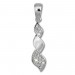 Silberdream SilberDream Ketten Anhänger Zopf Zirkonia weiß 925er Sterling Silber SDH404W Fabrikpreis