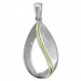 Silberdream SilberDream Ketten Anhänger -Träne- bicolor 925 Silber SDH4379T Sonderangebot