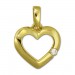 Silberdream GoldDream Kettenanhänger Herz Zirkonia 375 Gold Anhänger Echtschmuck GDH003Y Günstig kaufen